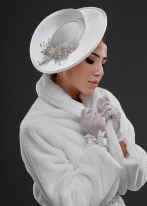 Vintage Fransız Stil Şapka Formlu Fascinator – Zarif Özel Tasarım Kadın Aksesuar
