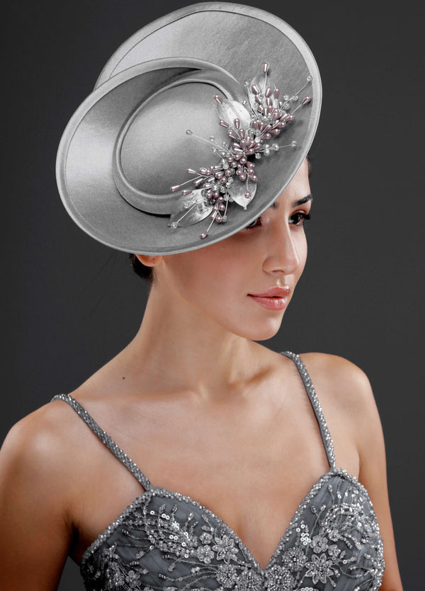 Vintage Fransız Stil Şapka Formlu Fascinator – Zarif Özel Tasarım Kadın Aksesuar