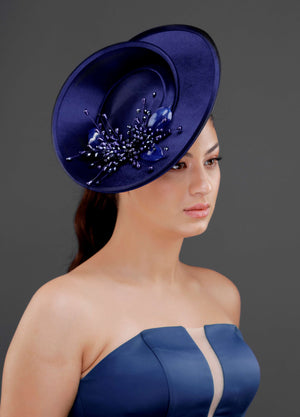 Vintage Fransız Stil Şapka Formlu Fascinator – Zarif Özel Tasarım Kadın Aksesuar