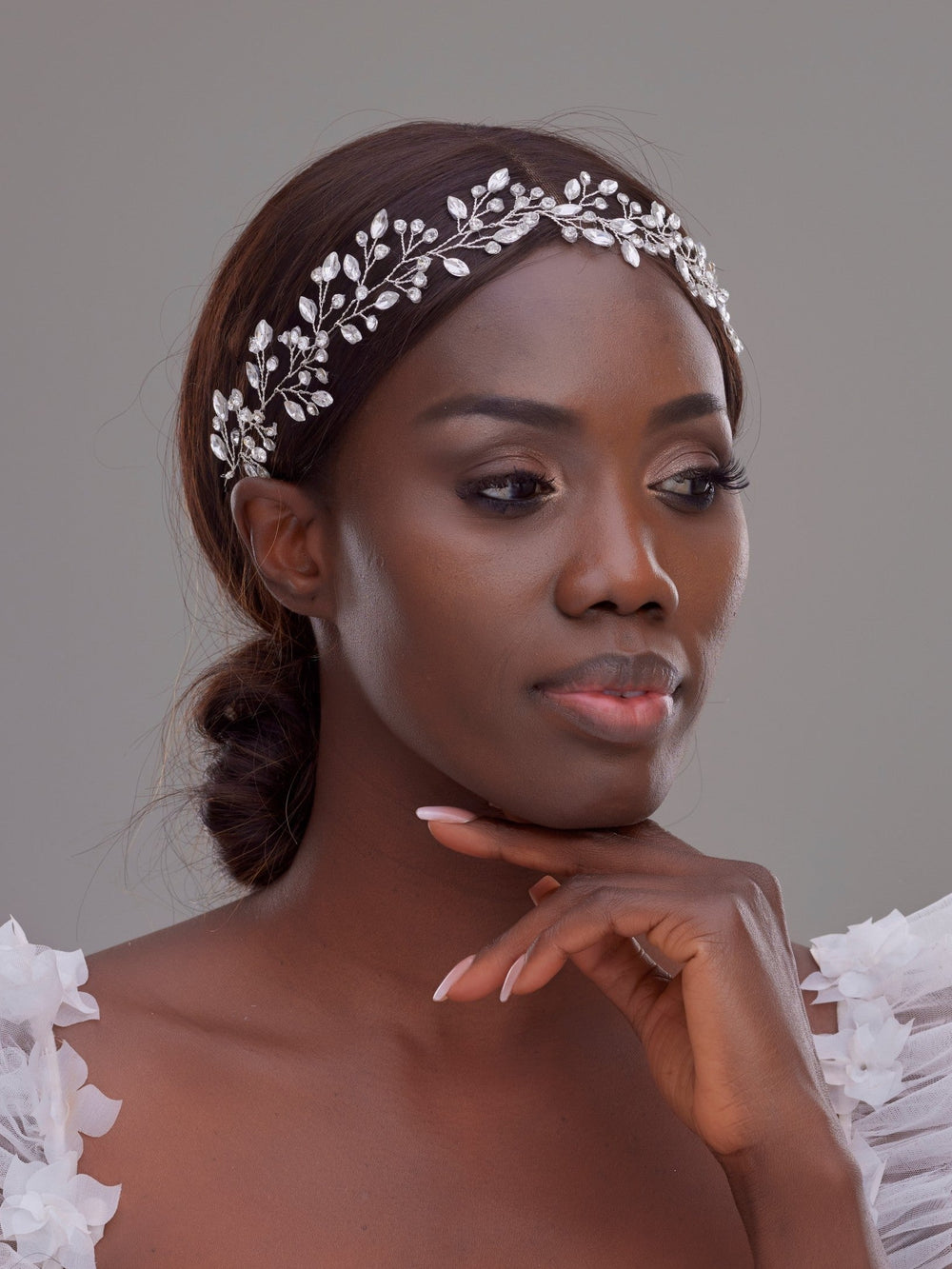 Kristal Detaylı Gelin Saç Bandı