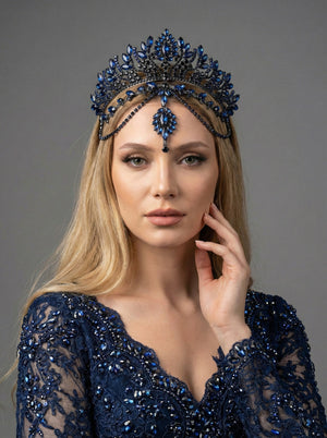 Kristal Gelin Tacı – 7 Renk Seçeneğiyle Işıltılı ve Göz Alıcı