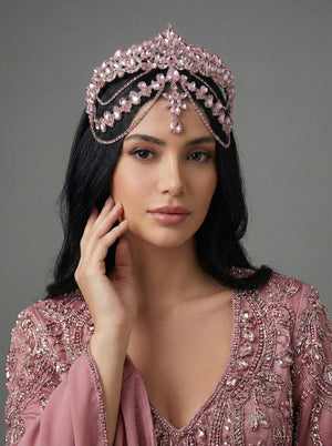 Kristal Gelin Tacı – 7 Farklı Renk Seçeneğiyle Işıltılı Zarafet