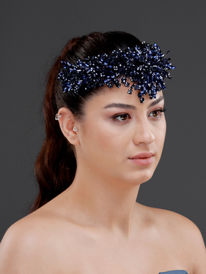 Yoğun Kristal Gelin Tacı – Yüksek Form Işıltılı Aksesuar