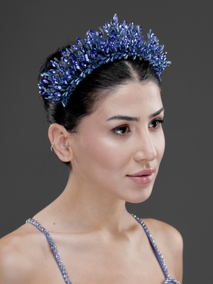 Gösterişli Kristal Gelin Tacı – Işıltılı ve Zarif
