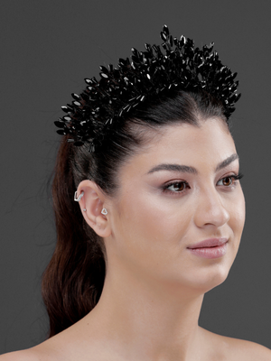 Gösterişli Kristal Gelin Tacı – Işıltılı ve Zarif