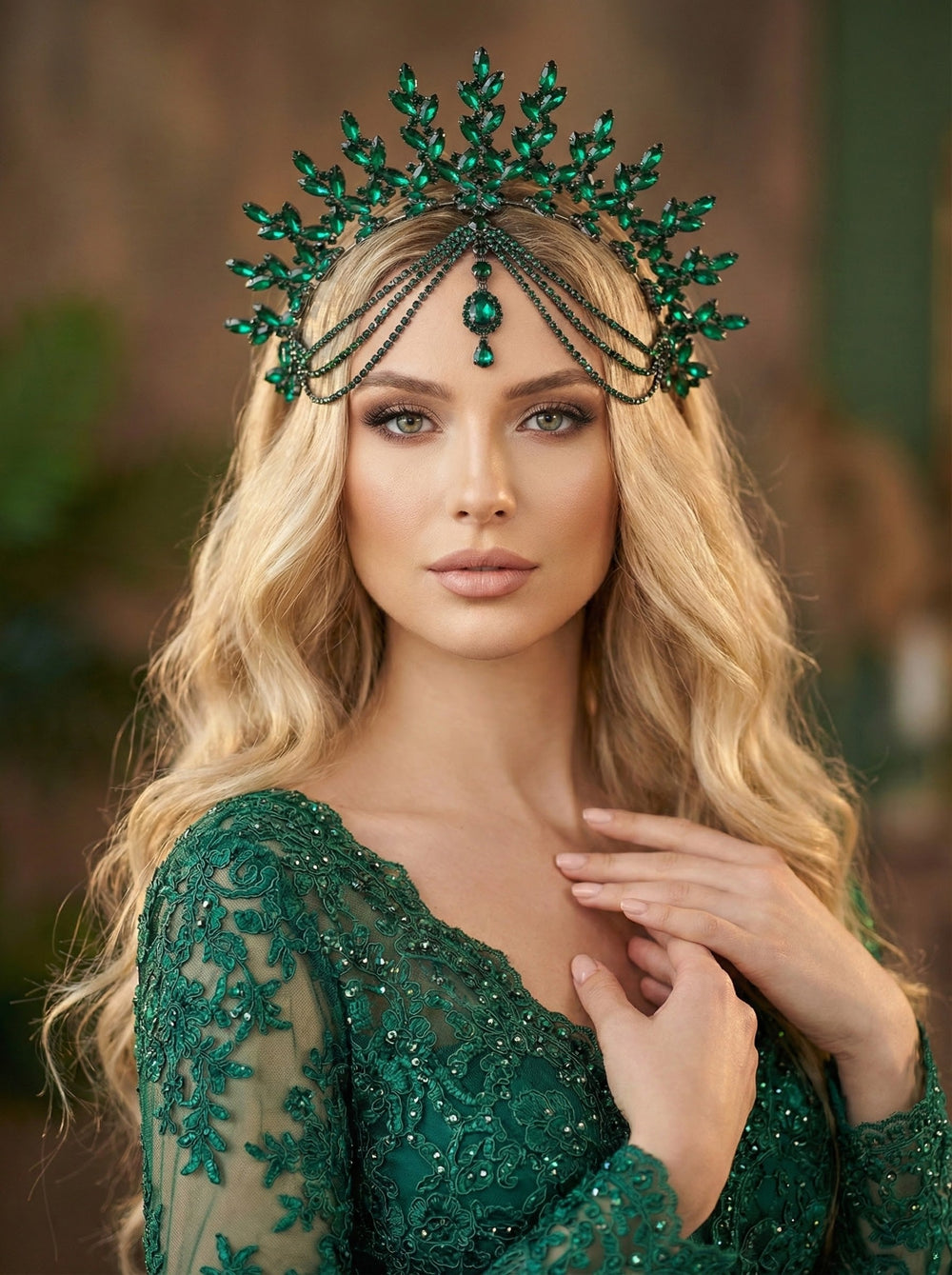 Işıltılı Kristal Gelin Tacı – 7 Renk Seçeneğiyle Zarafetin Ta Kendisi